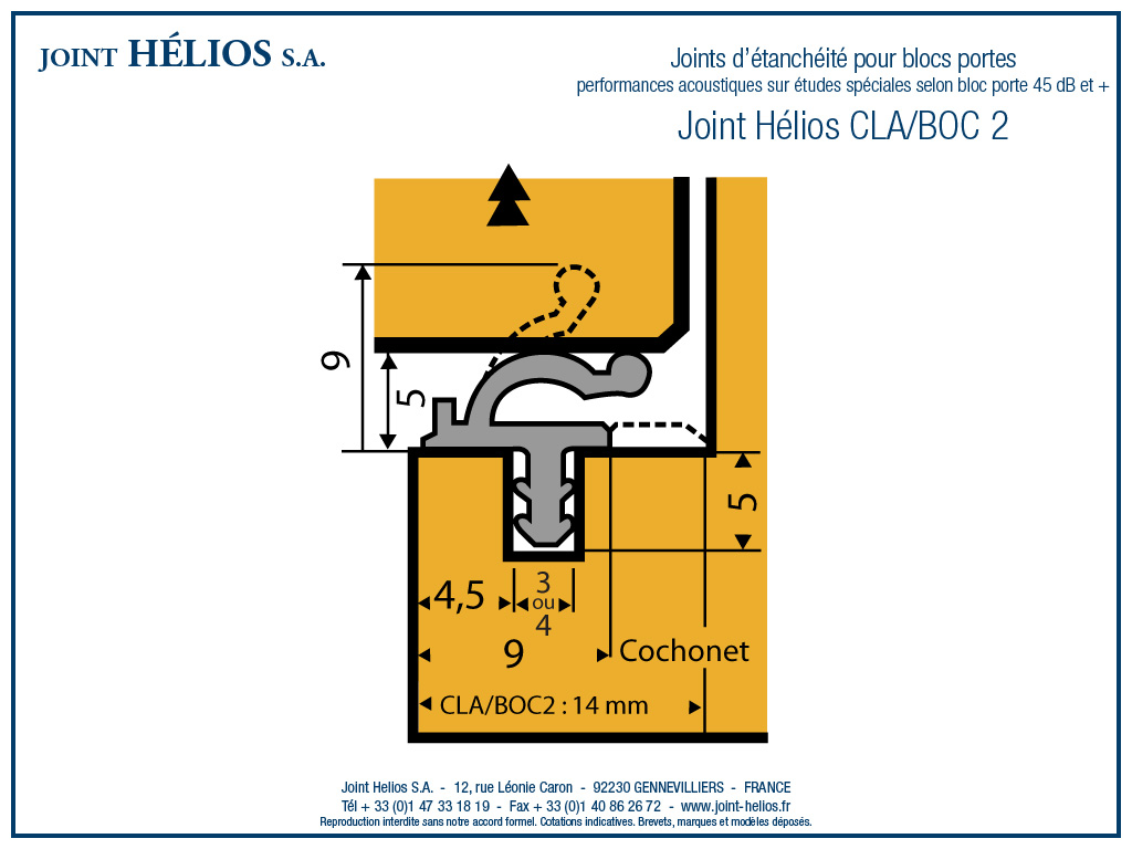 Joints d'étanchéité pour fenêtre - Joint Helios