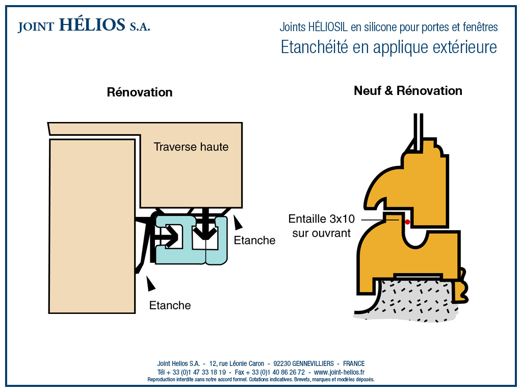 Joints d'étanchéité pour fenêtre - Joint Helios