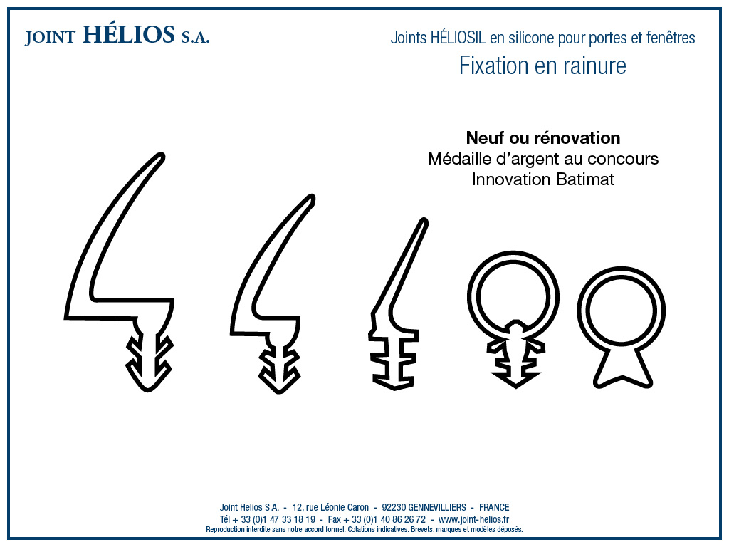 Joints d'étanchéité pour fenêtre - Joint Helios